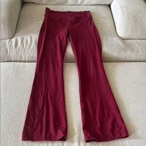 Old Navy Girls Flair Burgundy Flared Leggings
